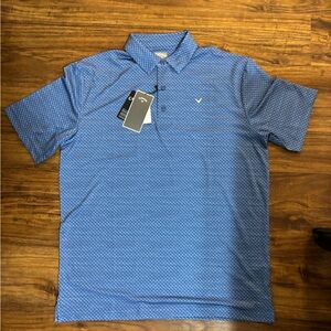 NWT Callaway Blue Golf Polo Shirt